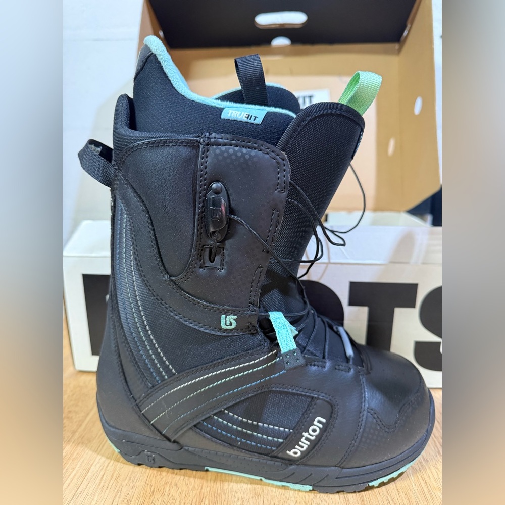 Burton Black and Teal Snowboard Boots